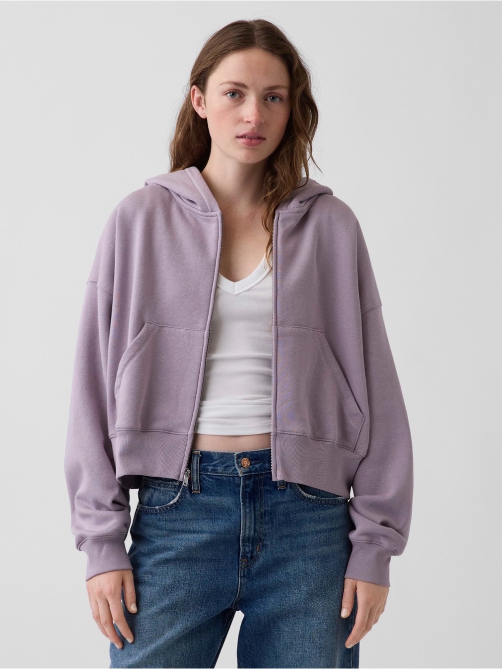 Gap Vintage Soft Wedge Zip Hoodie